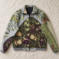 Upcycled Tapestry Collar Jacket (Dc-10-69)