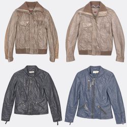 Casual Leather Jackets in Various Colors
