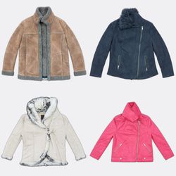 Shearling Coats with Faux Fur Lining