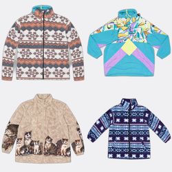 Pattern Fleece Jackets