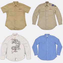 RV5155 Vintage Men Shirts