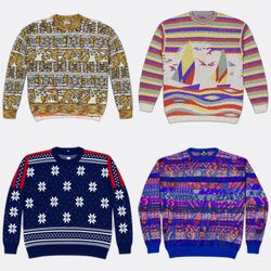Vintage Patterned Knit Sweaters