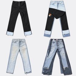 Levi's 501 Denim Jeans Stack