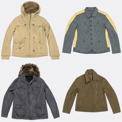 Casual and Military style utility jackets