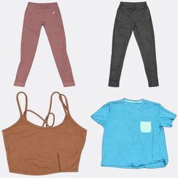 Lululemon Gymshark Activewear Leggings and Tops ak..
