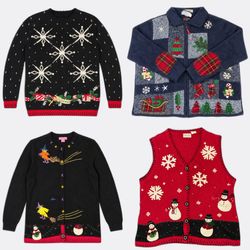 Wholesale Vintage Christmas Sweaters Bundle | 10pc..