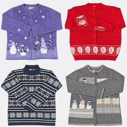 Wholesale Vintage Christmas Sweaters Bundle | 10pc..