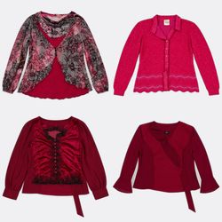 Y2k Hot Girls Wear Red Bundle