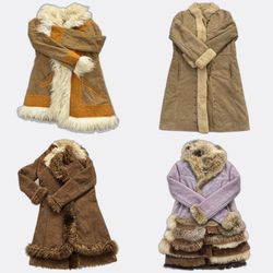 Vintage bestickte afghanische Mäntel
