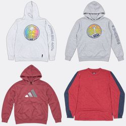 Hurley Quiksilver Zip and Pullover Hoodies