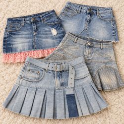 Jupes mini en jean Y2K RW-2711