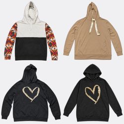 Mix Zip Up and Pullover Hoodies