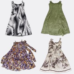 Women's Sleeveless Printed Mini Dresses