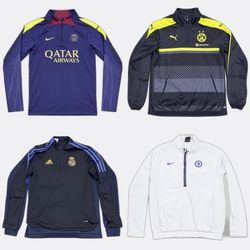 Collection of Football Club Training Tops and Trac..