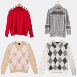 960 Tommy Hilfiger Knit Pullover Sweaters