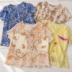 Women Printed Blouses Job Lot