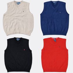 Ralph Lauren Vest Knit Sweaters