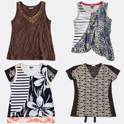 Printed Women's Tank Tops and T-Shirts