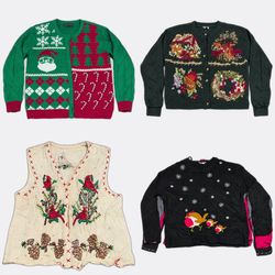 Code#042 Christmas Ugly Novelty Sweaters and Cardi..