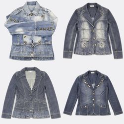 REP007 Y2K. Women Denim Jackets Bundle RE-3973