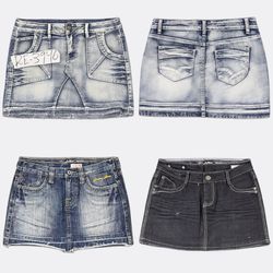 Y2K Tally Weijl Denim Mini Skirts RE-3946