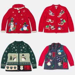 Wholesale Vintage Christmas Sweaters Bundle | 10pc..