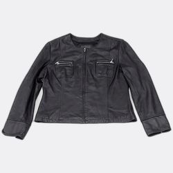 Premium Y2K Leather Jacket – Timeless Retro Style ..