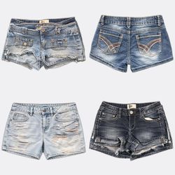 Sélection de shorts en jean Y2k SO B2F-383