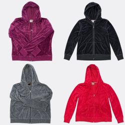 Juicy Couture Velour Zip Up Hoodies83
