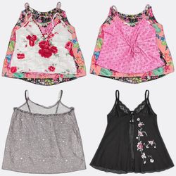 Op vintage Women's Vintage Lace Trim Camisoles Lot