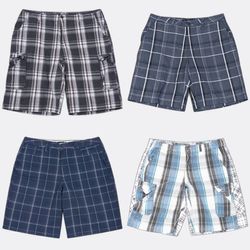 UNGEKENNZEICHNETE BAUMWOLL- & CARGO-SHORTS