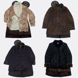 Assorted Vintage Faux Shearling and Fur Trimmed Co..