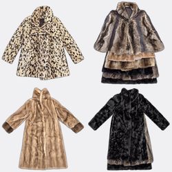 Selection of Vintage Fur Coats