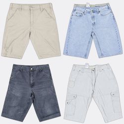 Bermudas cargo de sarja jeans Carhartt Levi's Work..