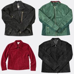 Yv1265 Vintage Suede Jackets Collection 8P