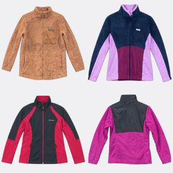 (FV-2822) Columbia Zip Up Fleece Jackets
