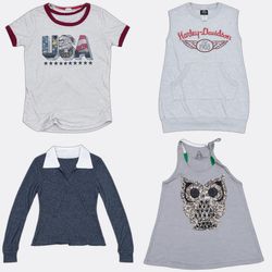 Disney Harley-Davidson グラフィックプリントTシャツ