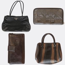 Prada Designer Handbags and Wallets Lot