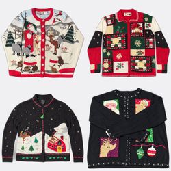 Großhandel Vintage Weihnachts-Pullover Paket | 10 ..