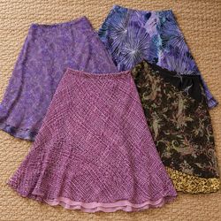 Y2K Women's Floral Patterned Midi Skirts (GRF-10-0..