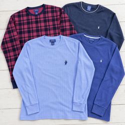 Polo Ralph Lauren Waffle Knit Thermal Tops
