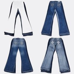 Y2K Embellished Pants (Flared, Straight & Skinny) ..