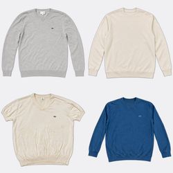 Lacoste Knitwear and Tops Lot