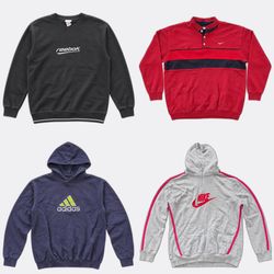 Nike Adidas Vintage Sweaters Lot