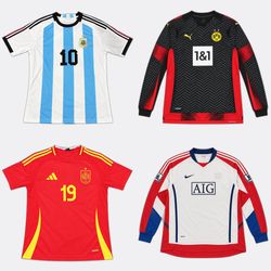 adidas Nike Football Shirts