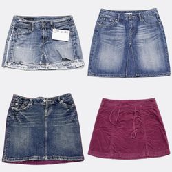 Y2k Denim and Mini Skirts GRV-10-019)