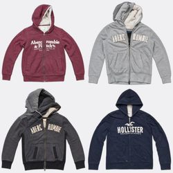 Abercrombie & Fitch Hollister Zip Hoodies