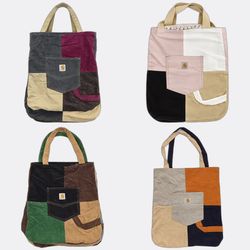 CR12861 Upcycled Carhartt Corduroy Bags