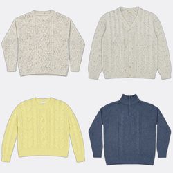 Pulls et cardigans torsadés