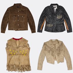 Leather Jackets in Brown and Red